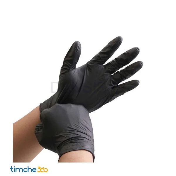 op-perfect-nitrile-examination-gloves-without-powder-large-black-100pcs سفارش دستکش نیتریل اوپی پرفکت حریر ایران مشکی (نیتکس) طرح جدید
